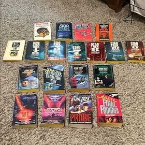 Vintage Star Trek Paperback Books - Lot of 19 Books